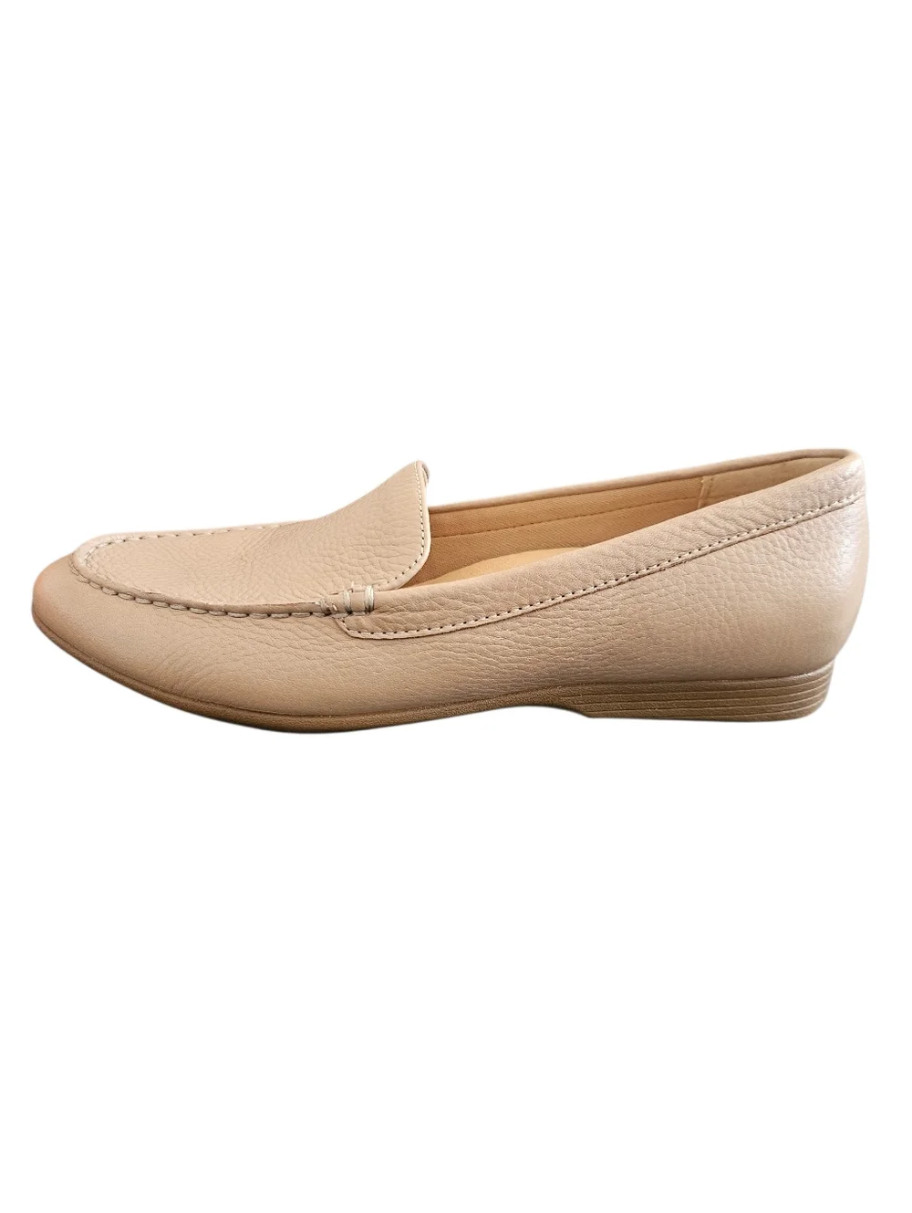 Dansko Lorri Beige Leather Loafers Size 38/7.5 NEW